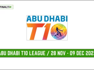 ABU DHABI T10 LEAGUE / 28 NOV - 09 DEC 2023