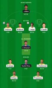 AUS vs AFG Grand team