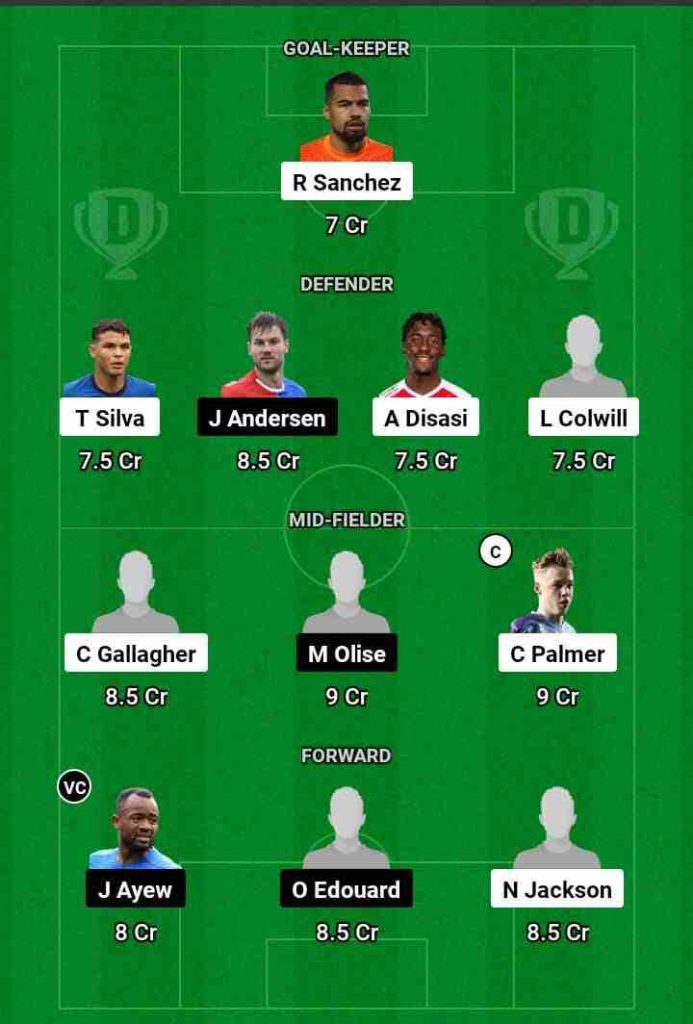 CHE vs CRY Dream11 Prediction Today Football Match.