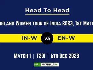 IN W vs EN W Head to Head: Top Batsmen & Top Bowler, player records, and player head to head records for 1st Match of England Women tour of India 2023