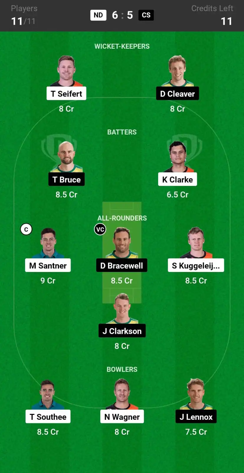 ND vs CS Dream11 Prediction