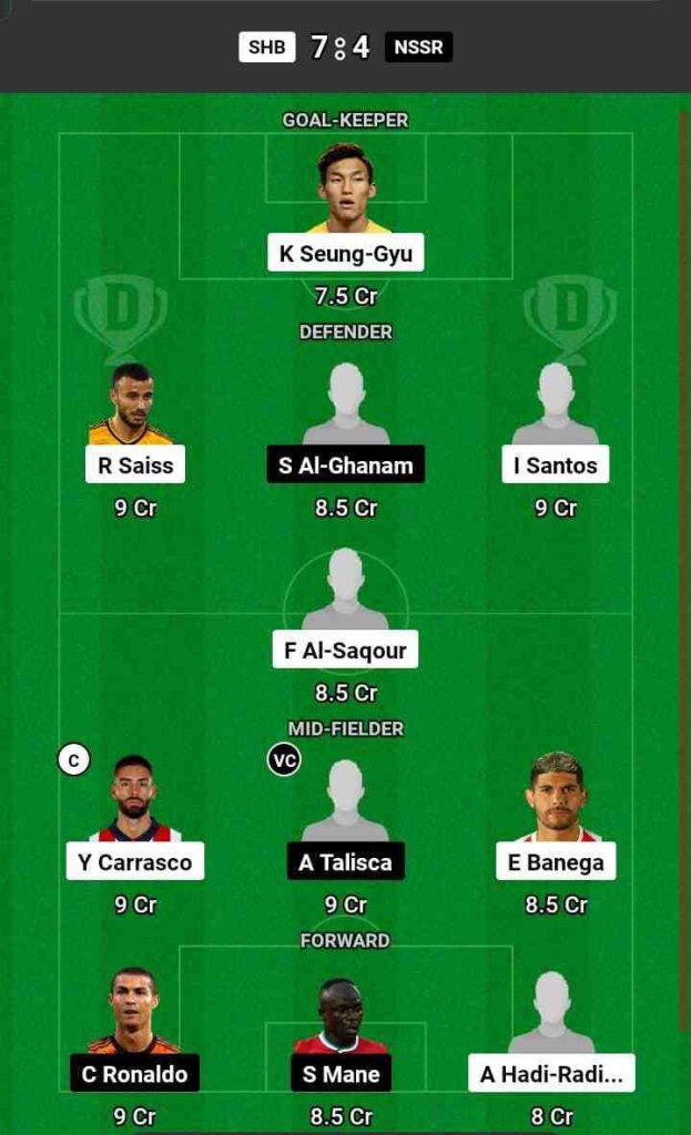 SHB vs NSSR Dream11 Prediction Today Football Match.