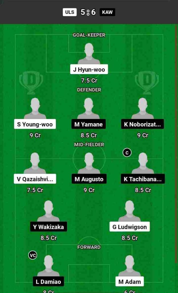 ULS vs KAW Dream11 Prediction Today Football Match.