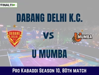DEL vs MUM Dream11 Prediction Today Kabaddi Match, Dabang Delhi K.C. vs U Mumba Today's Kabaddi Matches Prediction, Probable Starting