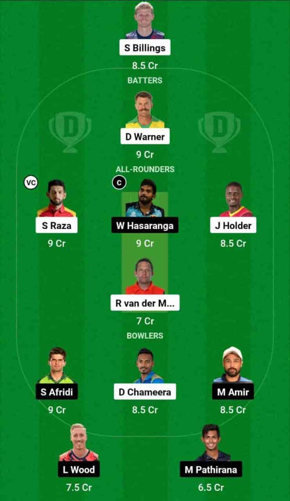 DUB vs VIP Dream11 Team Prediction