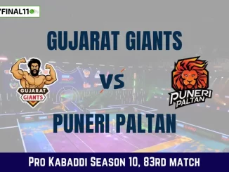 GUJ vs PUN Dream11 Prediction Today Kabaddi Match, Gujarat Giants vs Puneri Paltan Today's Kabaddi Matches Prediction, Probable Starting 7