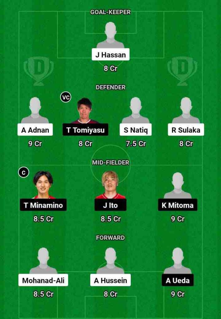 IRQ vs JPN Dream11 Prediction Today Football Match.