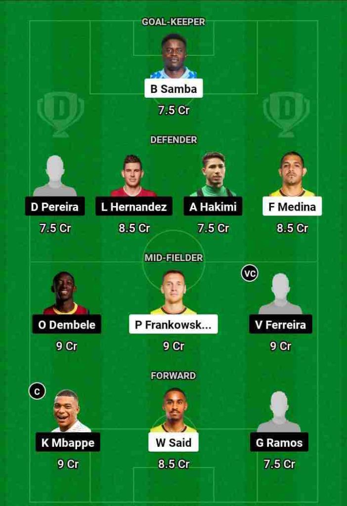 LEN vs PSG Dream11 Prediction Today Football Match.