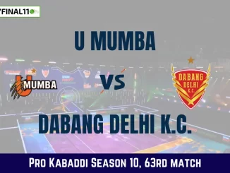 MUM vs DEL Dream11 Prediction Today Kabaddi Match, U Mumba vs Dabang Delhi K.C. Today's Kabaddi Matches Prediction, Probable Starting 7