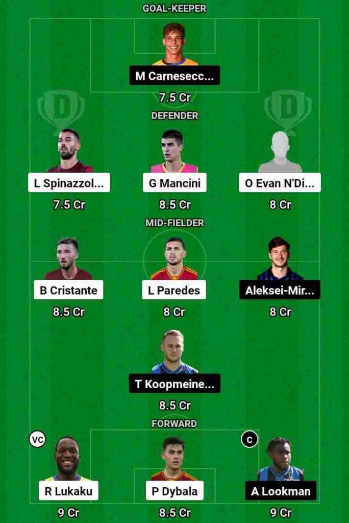 ROM vs ATN Dream11 Prediction Today Football Match.