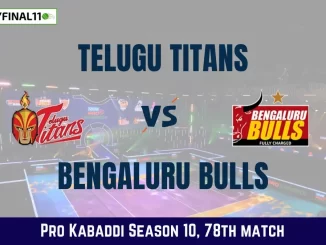 TEL vs BLR Dream11 Prediction Today Kabaddi Match, Telugu Titans vs Bengaluru Bulls Today's Kabaddi Matches Prediction, Probable Starting 7