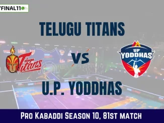 TEL vs UP Dream11 Prediction Today Kabaddi Match, Telugu Titans vs U.P. Yoddhas Today's Kabaddi Matches Prediction, Probable Starting 7