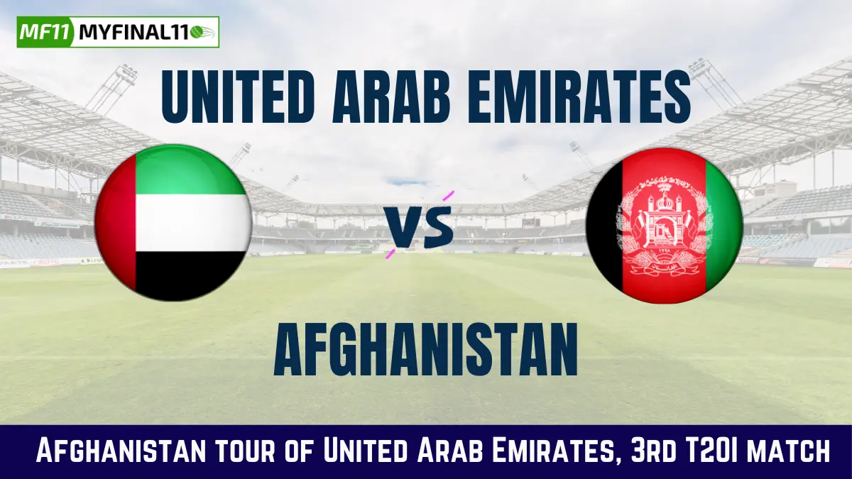 UAE vs AFG Live Score Scorecard, 3rd T20I Match Afghanistan tour of