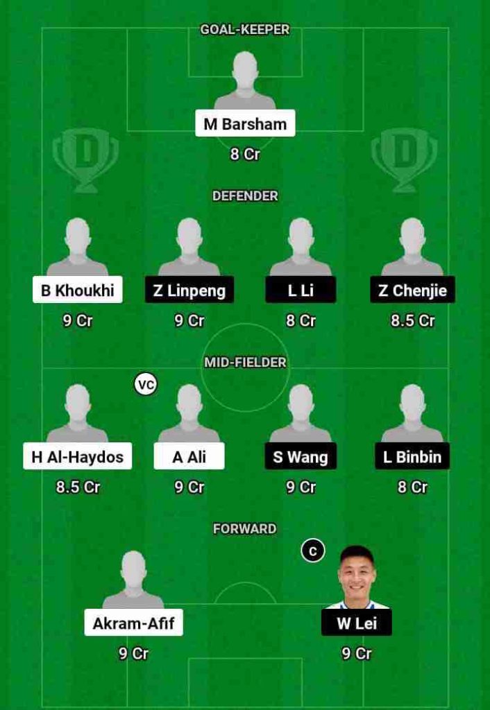 QAT vs CHN Dream11 Prediction Today Football Match.