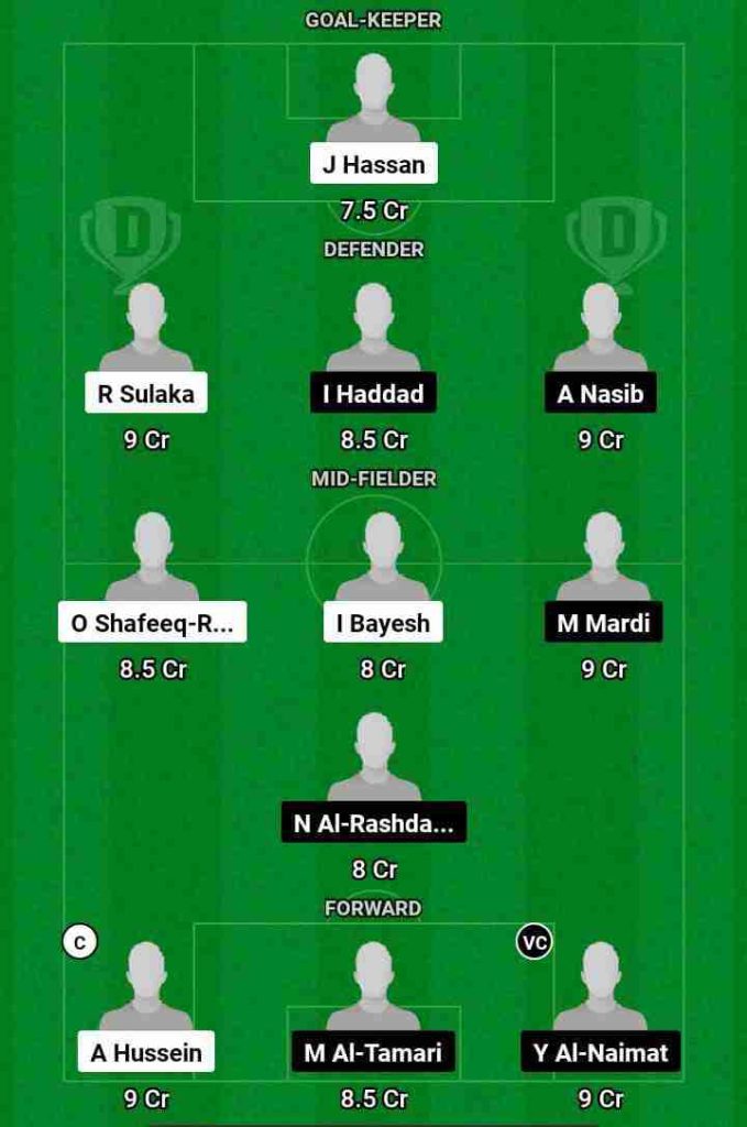 IRQ vs JOR Dream11 Prediction Today Football Match.