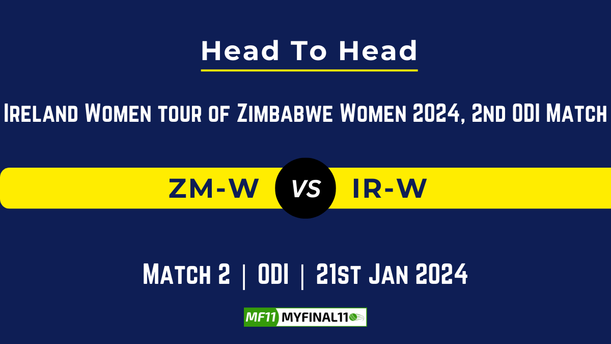 ZM-W vs IR-W Head to Head, ZM-W vs IR-W player records, ZM-W vs IR-W player Battle, and ZM-W vs IR-W Player Stats, ZM-W vs IR-W Top Batsmen & Top Bowler records for the Upcoming Ireland Women tour of Zimbabwe Women 2024, 2nd ODI Match, which will see Zimbabwe Women taking on Ireland Women, in this article, we will check out the player statistics, Furthermore, Top Batsmen and top Bowler, player records, and player records, including their head-to-head records