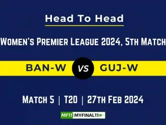 BAN-W vs GUJ-W Head to Head, BAN-W vs GUJ-W player records, BAN-W vs GUJ-W player Battle, and BAN-W vs GUJ-W Player Stats, BAN-W vs GUJ-W Top Batsmen & Top Bowlers records for the Upcoming Women's Premier League 2024, 5th Match, which will see Royal Challengers Bangalore Women taking on Gujarat Giants Women, in this article, we will check out the player statistics, Furthermore, Top Batsmen and top Bowlers, player records, and player records, including their head-to-head records