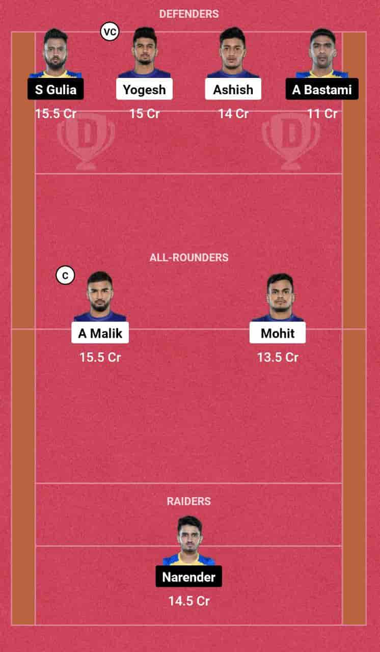 DEL vs TAM Dream11 Prediction