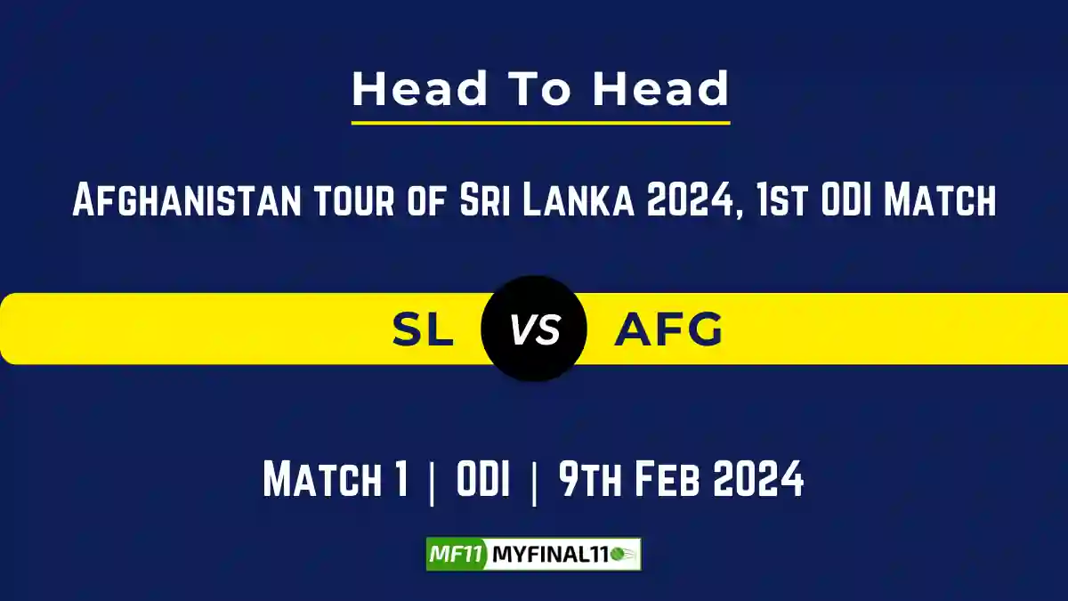 SL vs AFG Head to Head, SL vs AFG player records, SL vs AFG player Battle, and SL vs AFG Player Stats, SL vs AFG Top Batsmen & Top Bowlers records for the Upcoming Afghanistan tour of Sri Lanka 2024, 1st ODI Match, which will see Sri Lanka taking on Afghanistan, in this article, we will check out the player statistics, Furthermore, Top Batsmen and top Bowlers, player records, and player records, including their head-to-head records