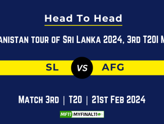 SL vs AFG: Head to Head, player records, and player Battle, Top Batsmen & Top Bowlers records of 3rd T20I for Afghanistan tour of Sri Lanka 2024