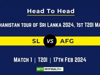 SL vs AFG Head to Head, SL vs AFG player records, SL vs AFG player Battle, and SL vs AFG Player Stats, SL vs AFG Top Batsmen & Top Bowlers records for the Upcoming Afghanistan tour of Sri Lanka 2024, 1st T20I Match, which will see Sri Lanka taking on Afghanistan, in this article, we will check out the player statistics, Furthermore, Top Batsmen and top Bowlers, player records, and player records, including their head-to-head records