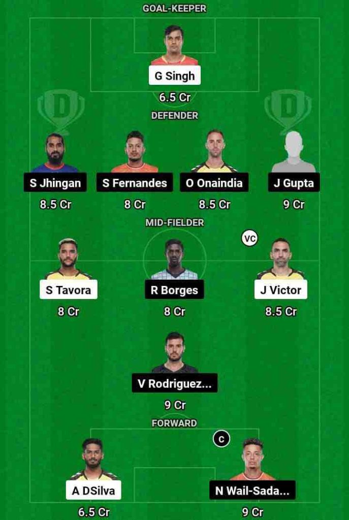 HYD vs GOA Dream11 Prediction Today Football Match.