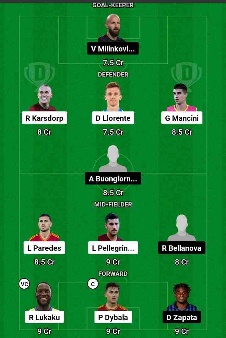 ROM vs TOR  Dream11 Prediction Today Football Match.