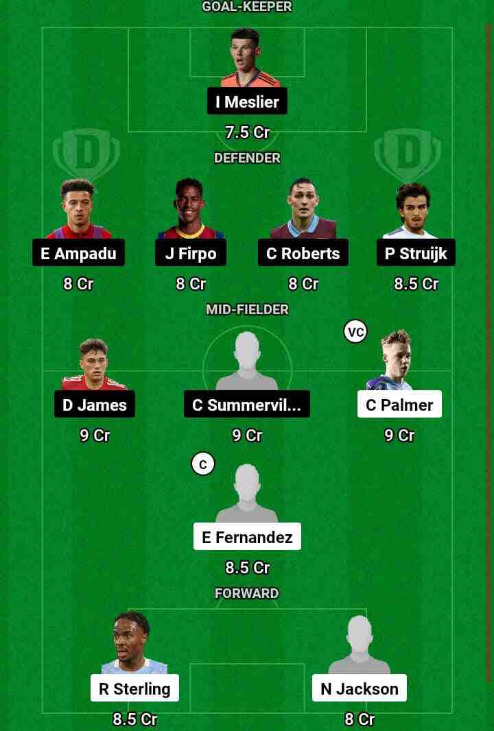 CHE vs LU  Dream11 Prediction Today Football Match.