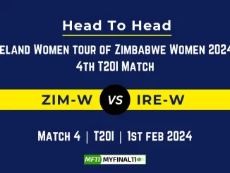 ZM-W vs IR-W Head to Head, ZM-W vs IR-W player records, ZM-W vs IR-W player Battle, and ZM-W vs IR-W Player Stats, ZM-W vs IR-W Top Batsmen & Top Bowler records for the Upcoming Ireland Women tour of Zimbabwe Women 2024, 4th T20I Match, which will see Zimbabwe Women taking on Ireland Women, in this article, we will check out the player statistics, Furthermore, Top Batsmen and top Bowler, player records, and player records, including their head-to-head records.