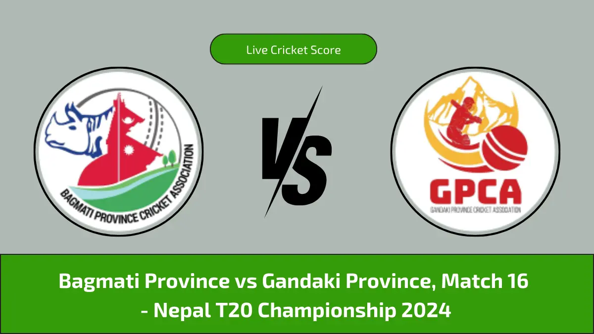 BGP vs GDP Live Score Scorecard, Nepal T20 Championship, 6th Match Bagmati Province vs Gandaki Province Live Cricket Score, Ball by ball Commentary