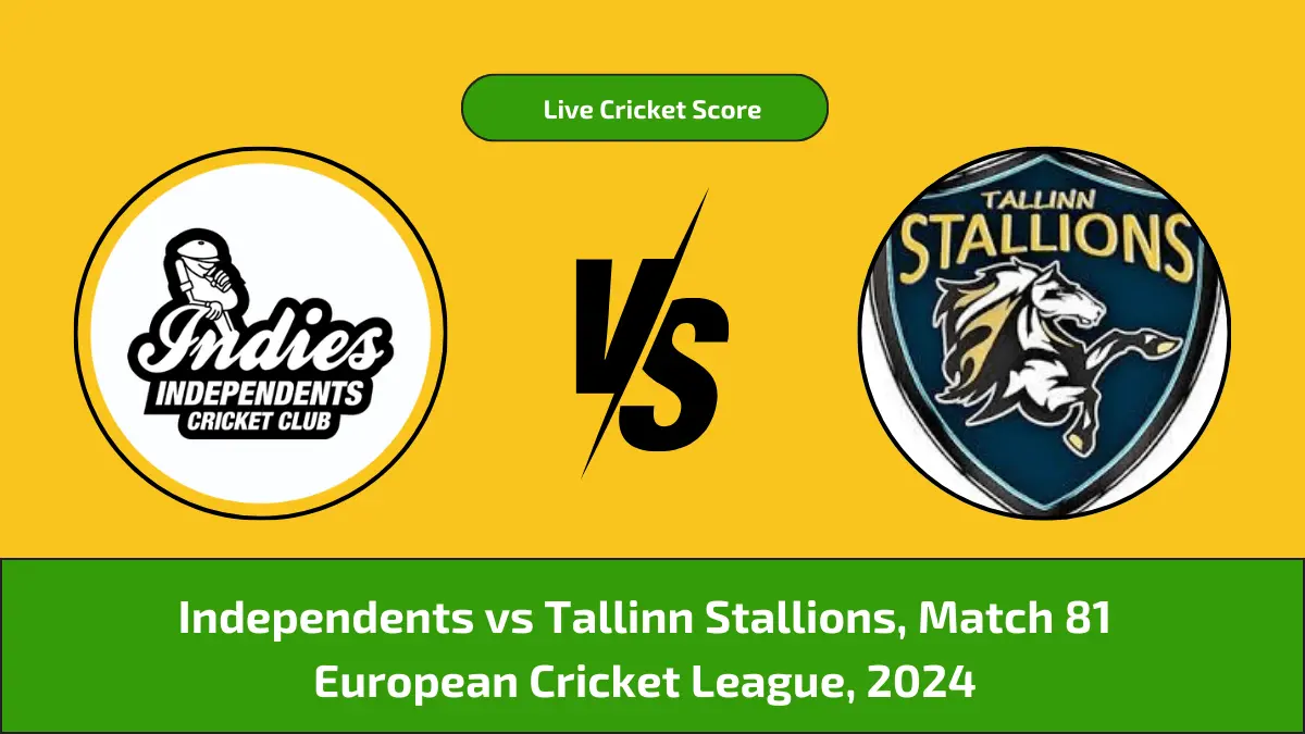 IPC vs TST Live Score Scorecard, European Cricket League, 81st Match Independents vs Tallinn Stallions Live Cricket Score [14th March 2024]