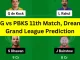 LSG vs PBKS 11th Match, Dream11 Grand League Prediction