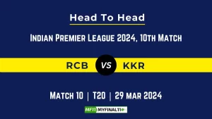 RCB vs KKR Head to Head, player records, and player Battle, Top Batsmen & Top Bowlers records for 10th T20 match of Indian Premier League 2024 [29th March 2024]