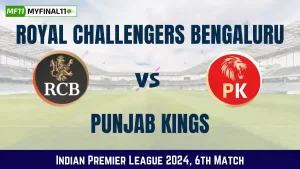 RCB vs PBKS Dream11 Prediction