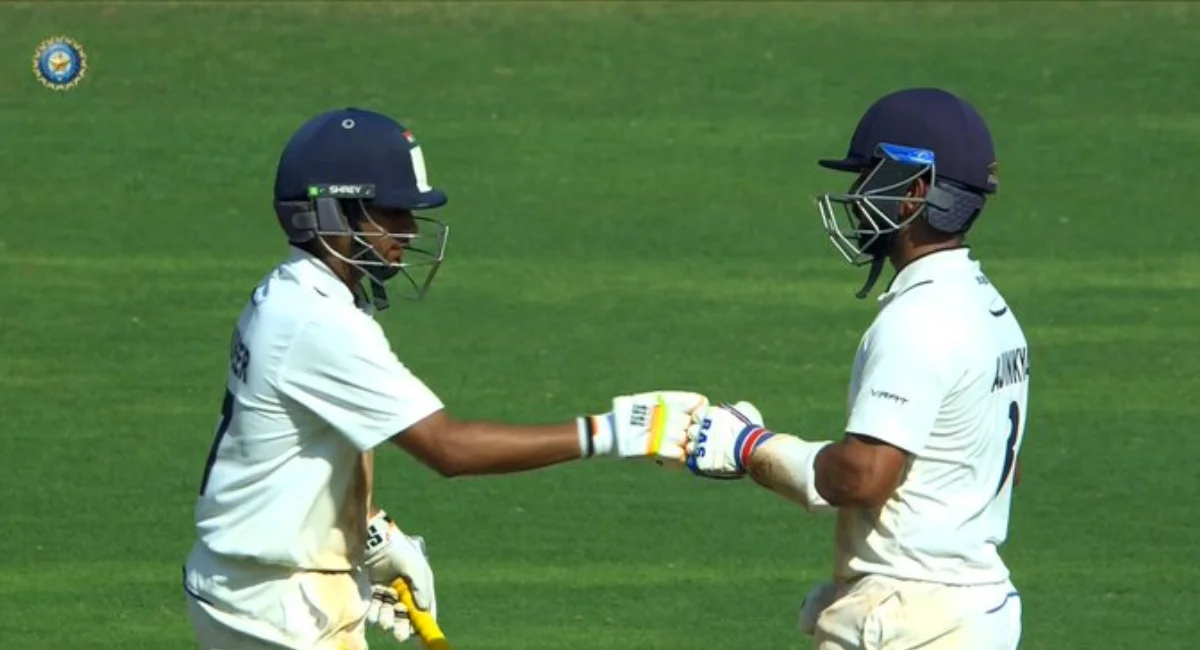 Dynamic Duo Dominates: Rahane and Musheer Lead Mumbai's Charge