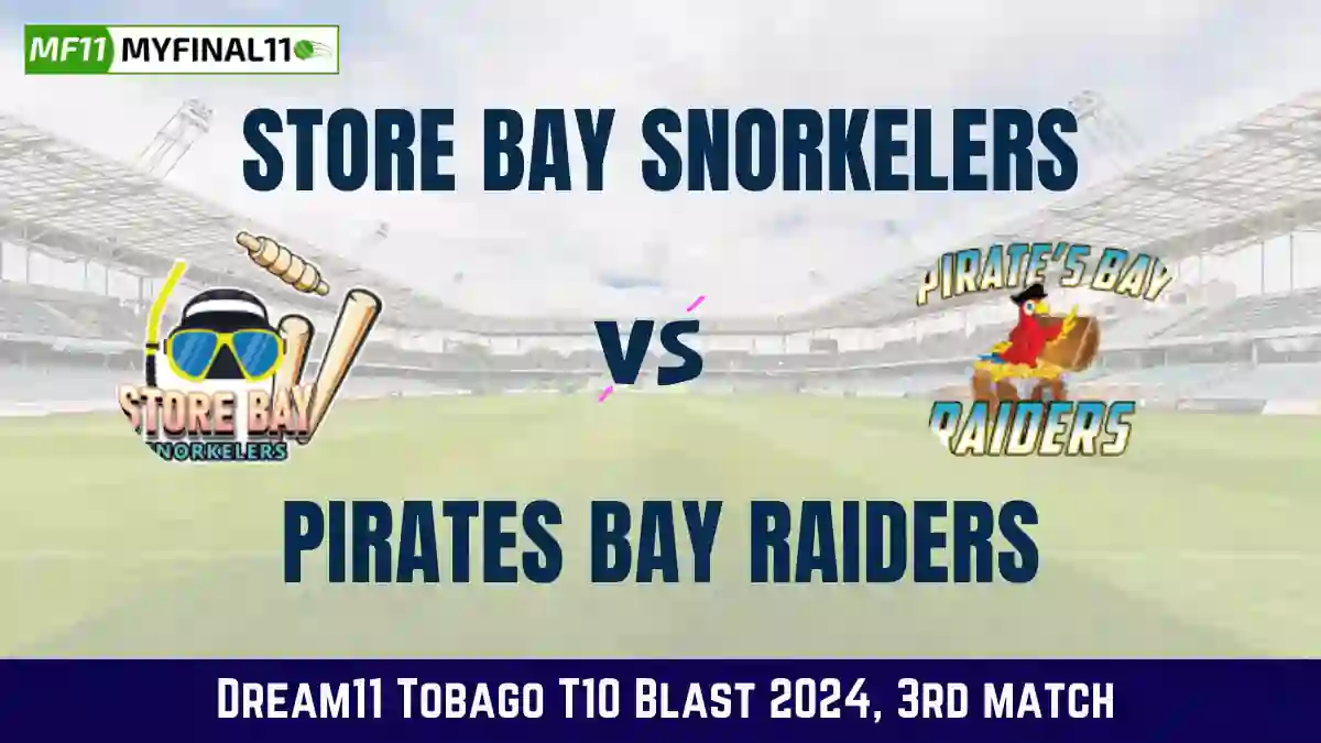 SBS vs PBR Dream11 Prediction & Player Stats, Store Bay Snorkelers vs Pirates Bay Raiders: 3rd Match, Tobago T10 Blast 2024