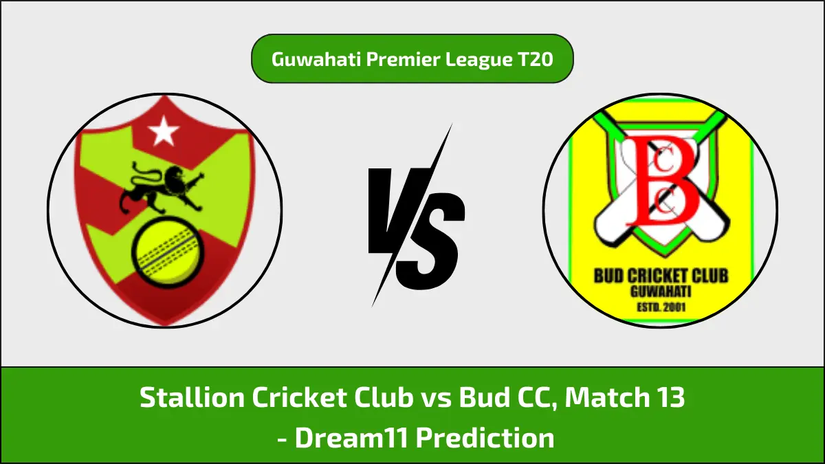 SCC vs BCC Dream11 Prediction, Stallion Cricket Club vs Bud CC Dream11 Team Prediction, 13th Match, Guwahati Premier League T20, 2024