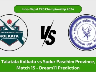 TLK vs SPP Live Score, Indo-Nepal T20 Championship 2024 Live Cricket Score Talatala Kolkata vs Sudur Paschim Province 15th Match