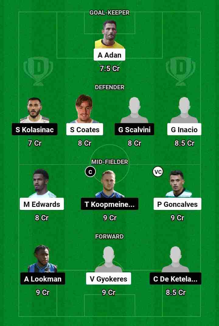 SCP vs ATN  Dream11 Prediction Today Football Match.