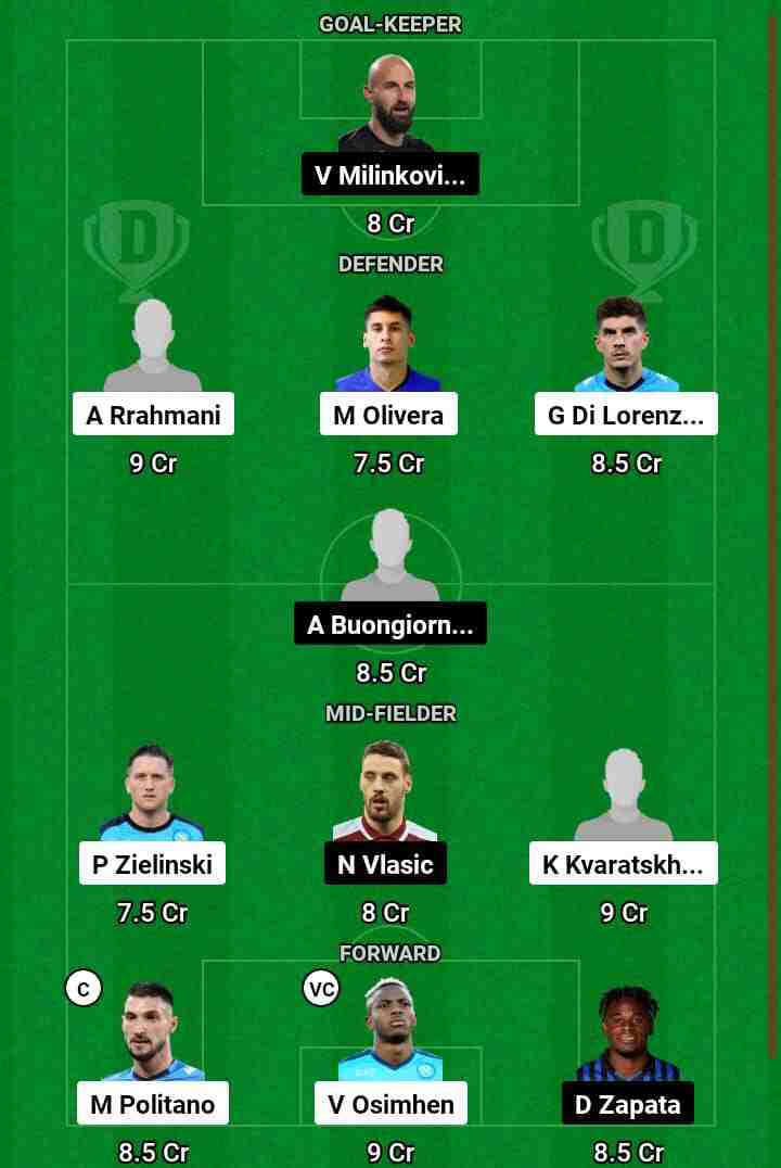 NAP vs TOR  Dream11 Prediction Today Football Match.