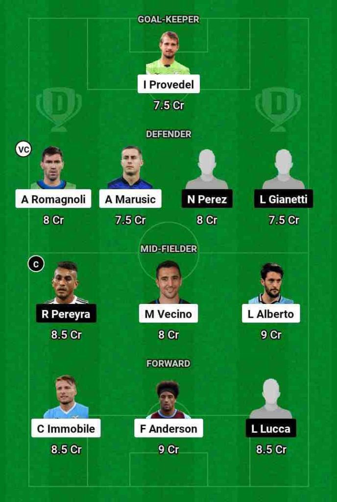 LAZ vs UDI  Dream11 Prediction Today Football Match.