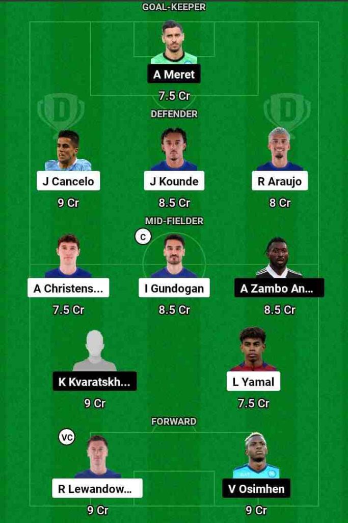 BAR vs NAP  Dream11 Prediction Today Football Match.