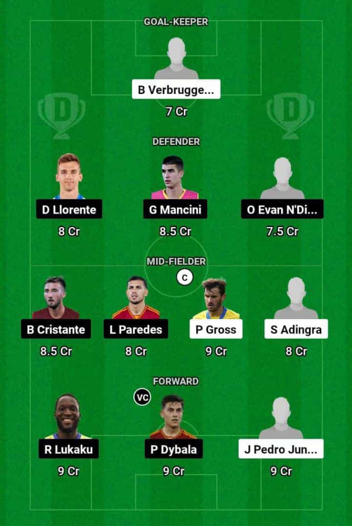 BHA vs ROM  Dream11 Prediction Today Football Match.