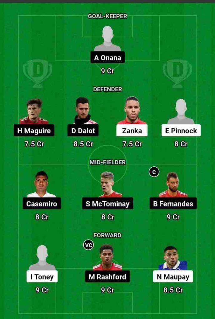  BRE vs MUN Dream11 Prediction Football match.