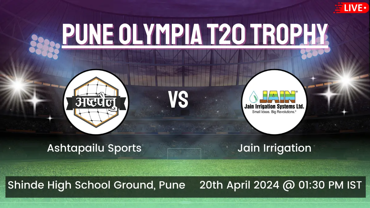 APS vs JAI Live Score, Ashtapailu Sports vs Jain Irrigation Live Cricket Score, 2nd Semi Final Match, Pune Olympia T20 Trophy 2024