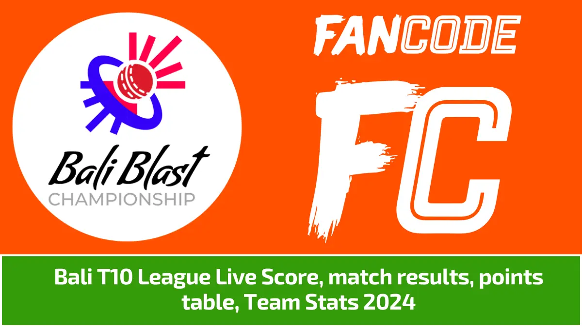 Bali T10 League Live Score, match results, points table, Team Stats 2024