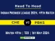 IPL 2024: CHE vs PBKS Head to Head, player records, and player Battle [1st May 2024]