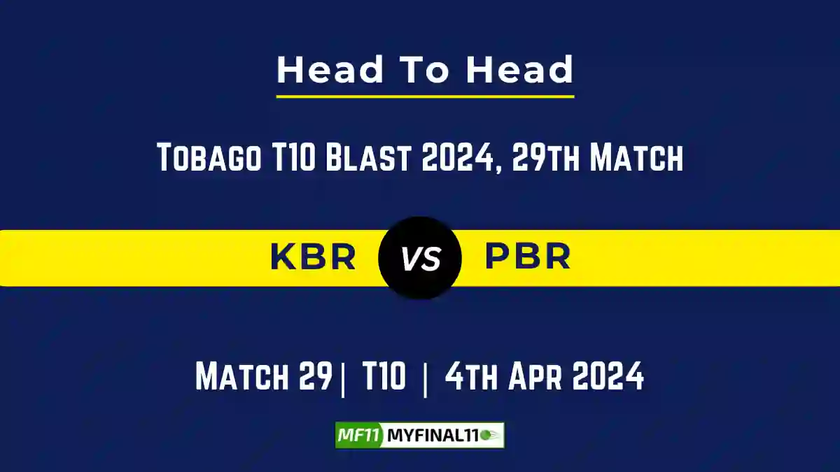 KBR vs PBR Head to Head, KBR vs PBR player records, KBR vs PBR player Battle, and KBR vs PBR Player Stats, KBR vs PBR Top Batsmen & Top Bowlers records for the Upcoming Tobago T10 Blast 2024, 29th T10 Match, which will see King Bay Royals taking on Pirates Bay Raiders, in this article, we will check out the player statistics, Furthermore, Top Batsmen and top Bowlers, player records, and player records, including their head-to-head records