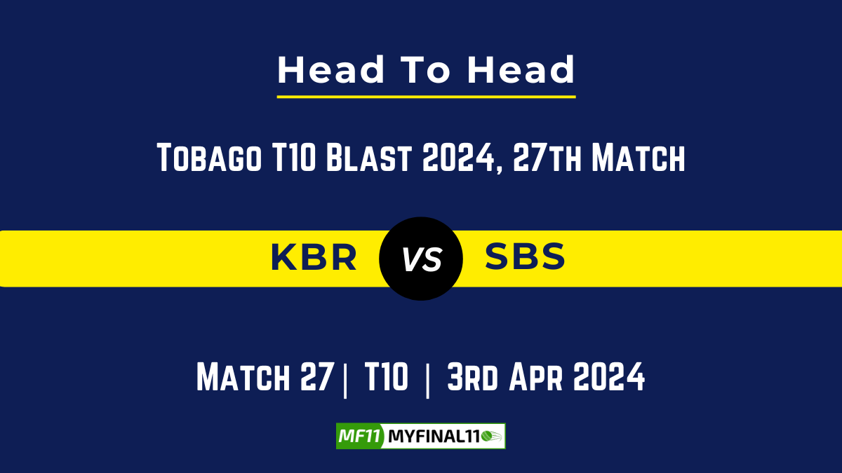 KBR vs SBS Head to Head, KBR vs SBS player records, KBR vs SBS player Battle, and KBR vs SBS Player Stats, KBR vs SBS Top Batsmen & Top Bowlers records for the Upcoming Tobago T10 Blast 2024, 27th T10 Match, which will see King Bay Royals taking on Store Bay Snorkelers, in this article, we will check out the player statistics, Furthermore, Top Batsmen and top Bowlers, player records, and player records, including their head-to-head records