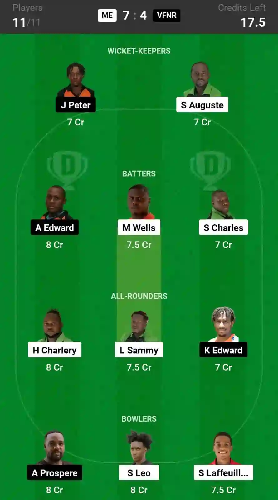 ME vs VFNR Dream11 Prediction